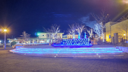 鬼怒川温泉駅のイルミネーション